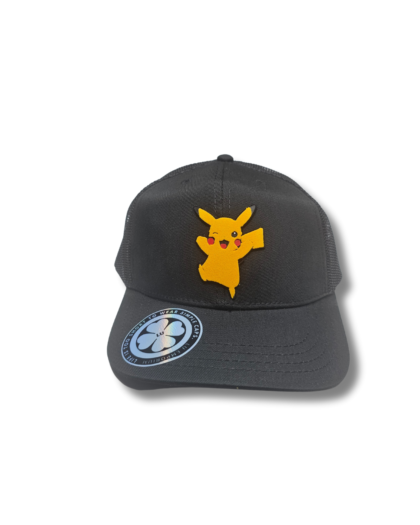 TRUCKER CAP Black/ pkch 3d design, Gorra 112