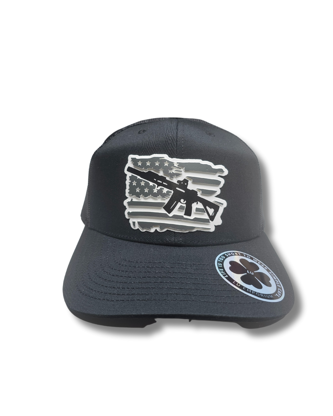 TRUCKER CAP Black/ 3d design, Gorra 112
