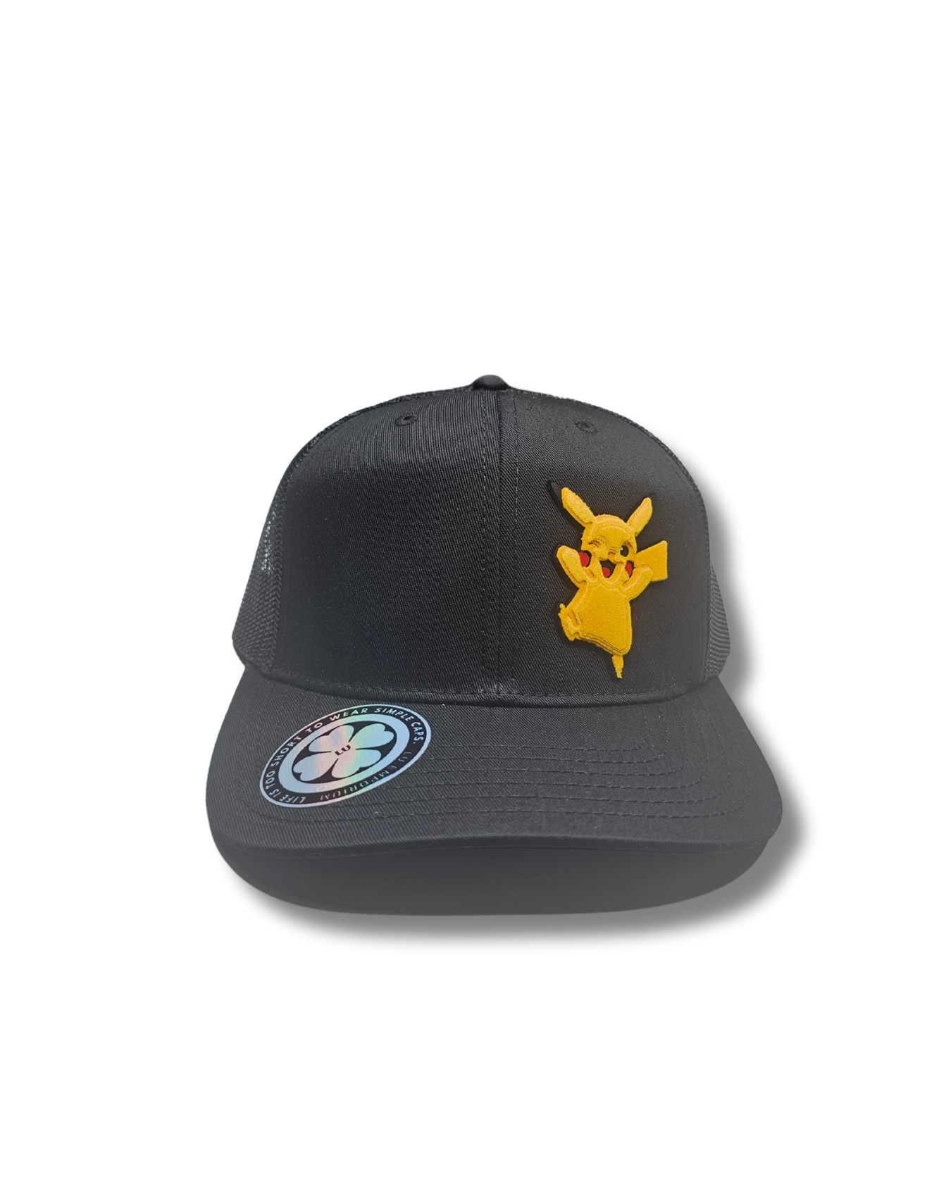 TRUCKER CAP Black/ picach 3d design, Gorra 112
