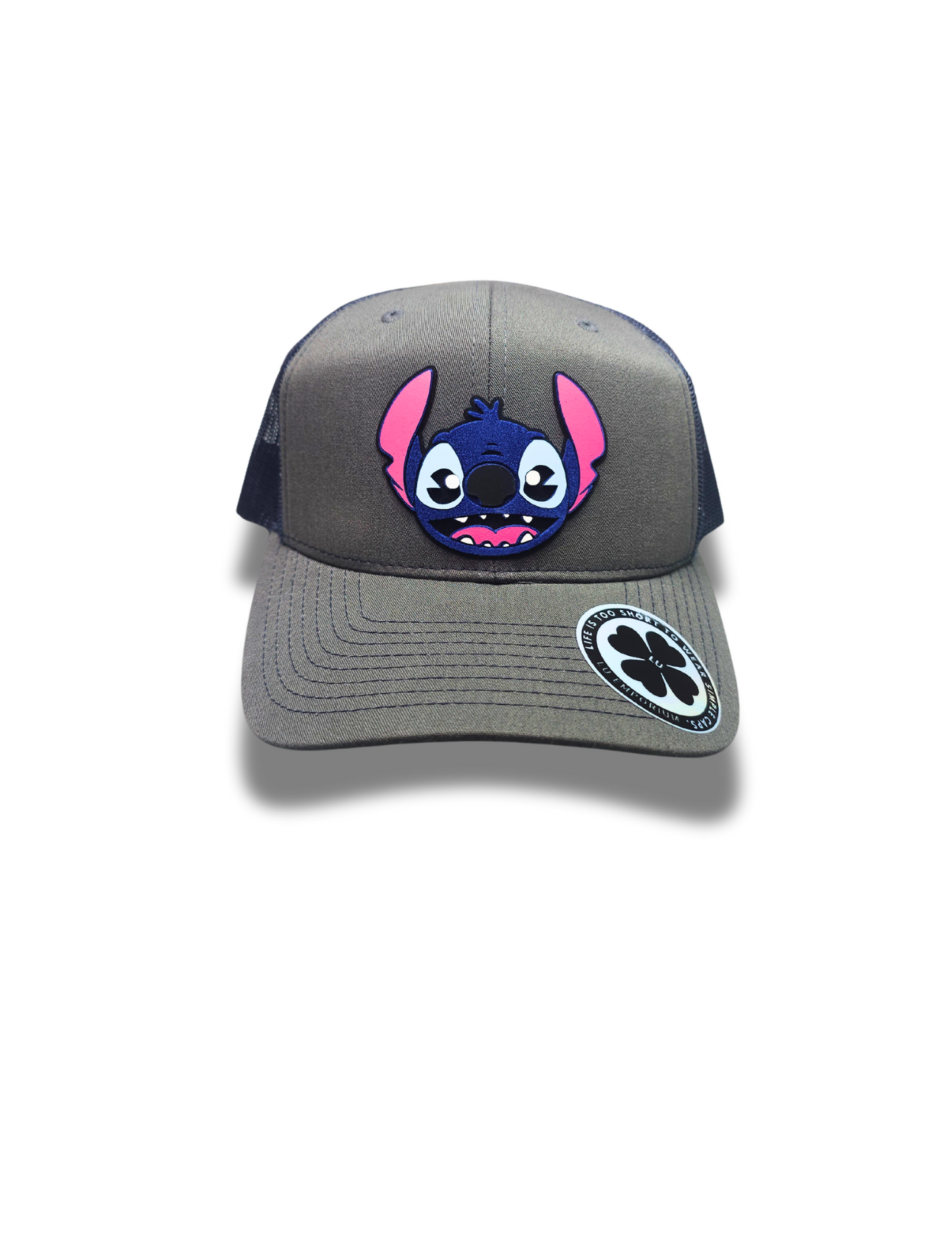 TRUCKER CAP Black/ mesh clover 3d design, Gorra 112