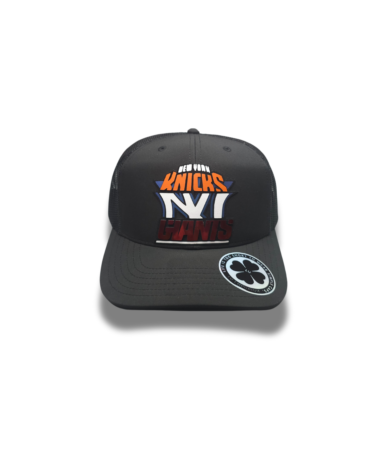 TRUCKER CAP Black/ mesh clover 3d design, Gorra 112