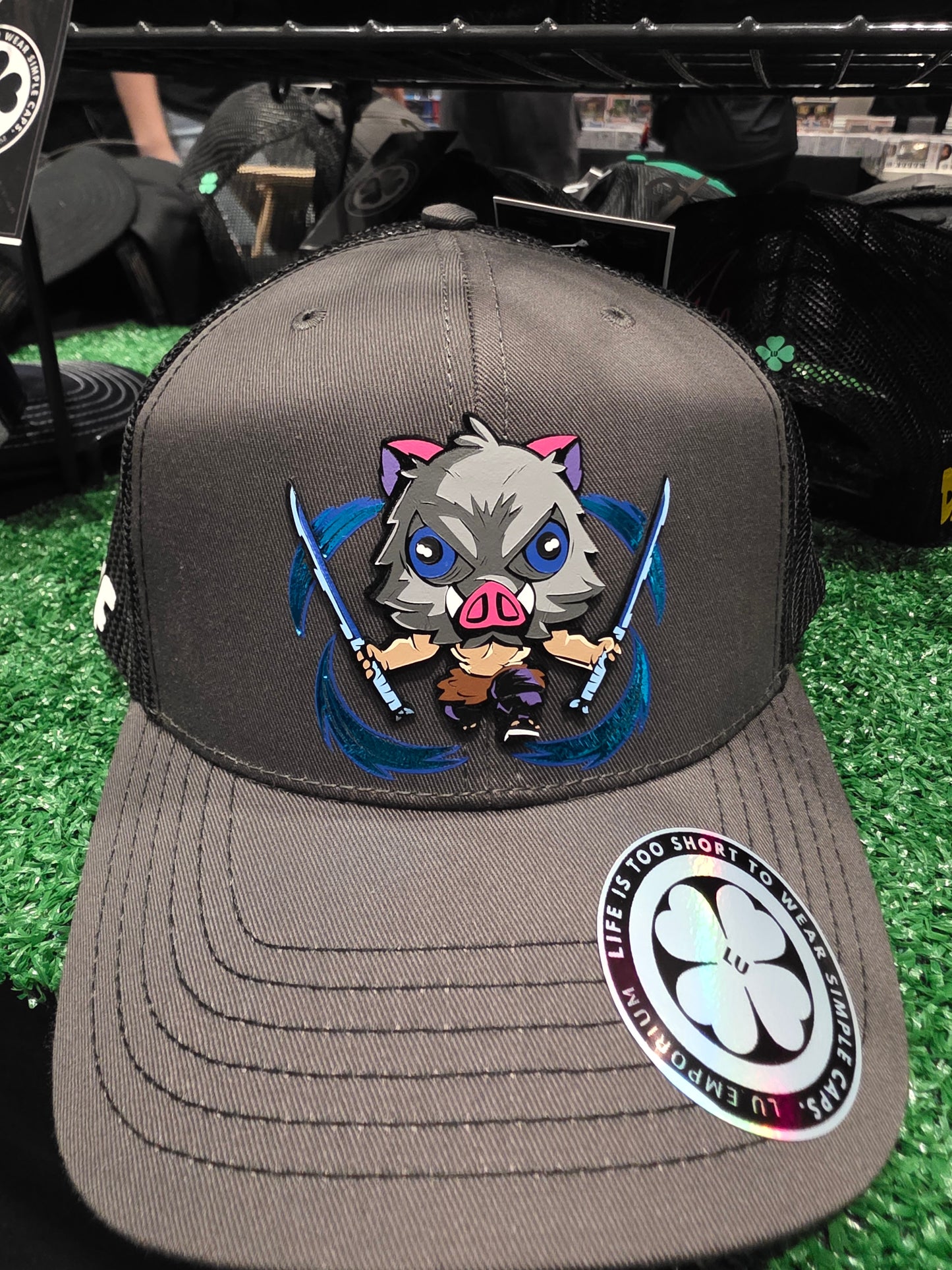 TRUCKER CAP Black/ demond s 3d design, Gorra 112