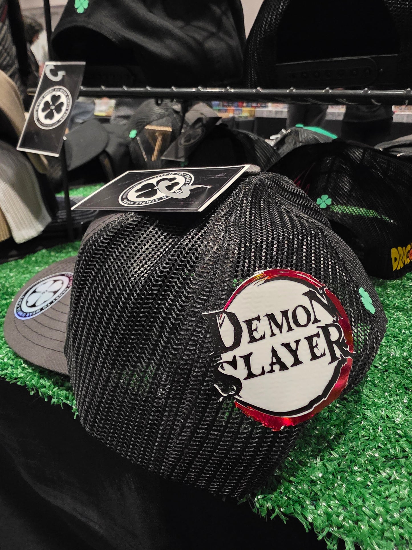 TRUCKER CAP Black/ demond s 3d design, Gorra 112