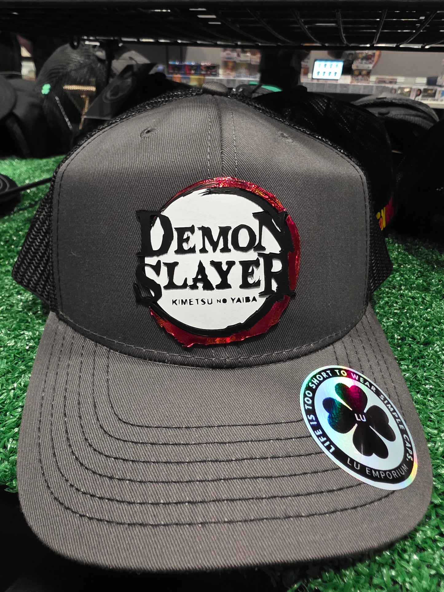 TRUCKER CAP Black/ demond s 3d design, Gorra 112