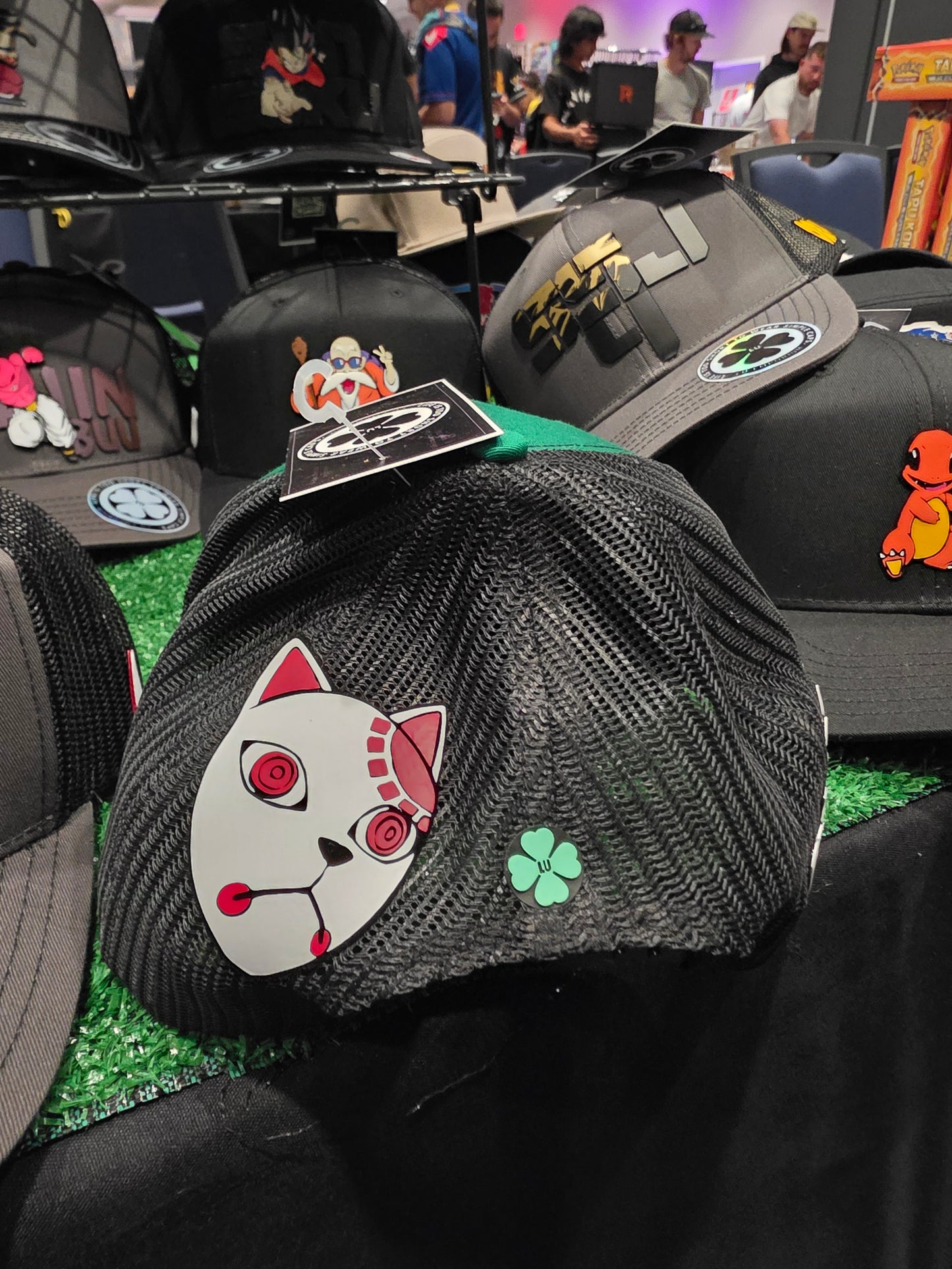 TRUCKER CAP green/ labub 3d design, Gorra 112