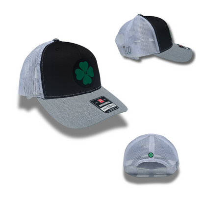 TRUCK CAP Black/gray clover design, GORRA 112