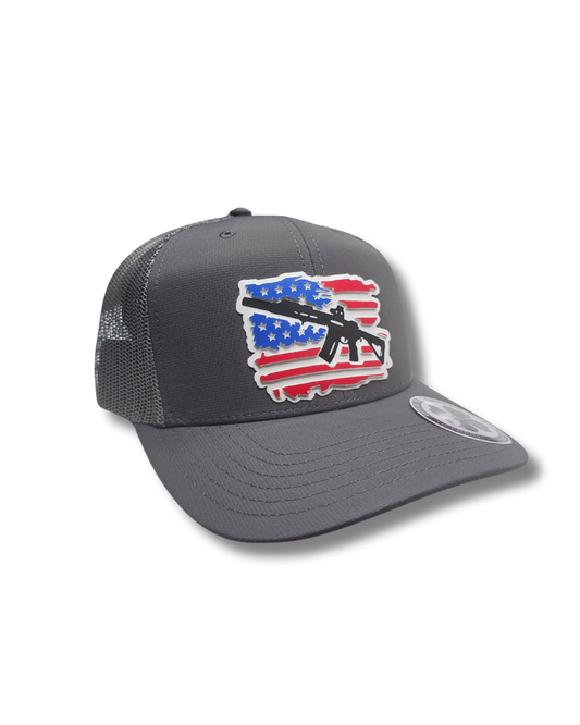 TRUCKER CAP Black/    3d design, Gorra 112