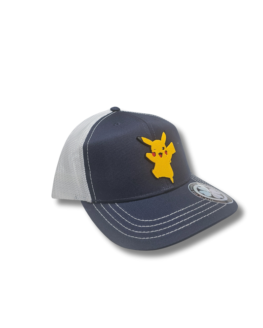 TRUCKER CAP Black/  picach  3d design, Gorra 112 (Copy) (Copy)