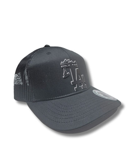 TRUCKER CAP Black/    3d design, Gorra 112