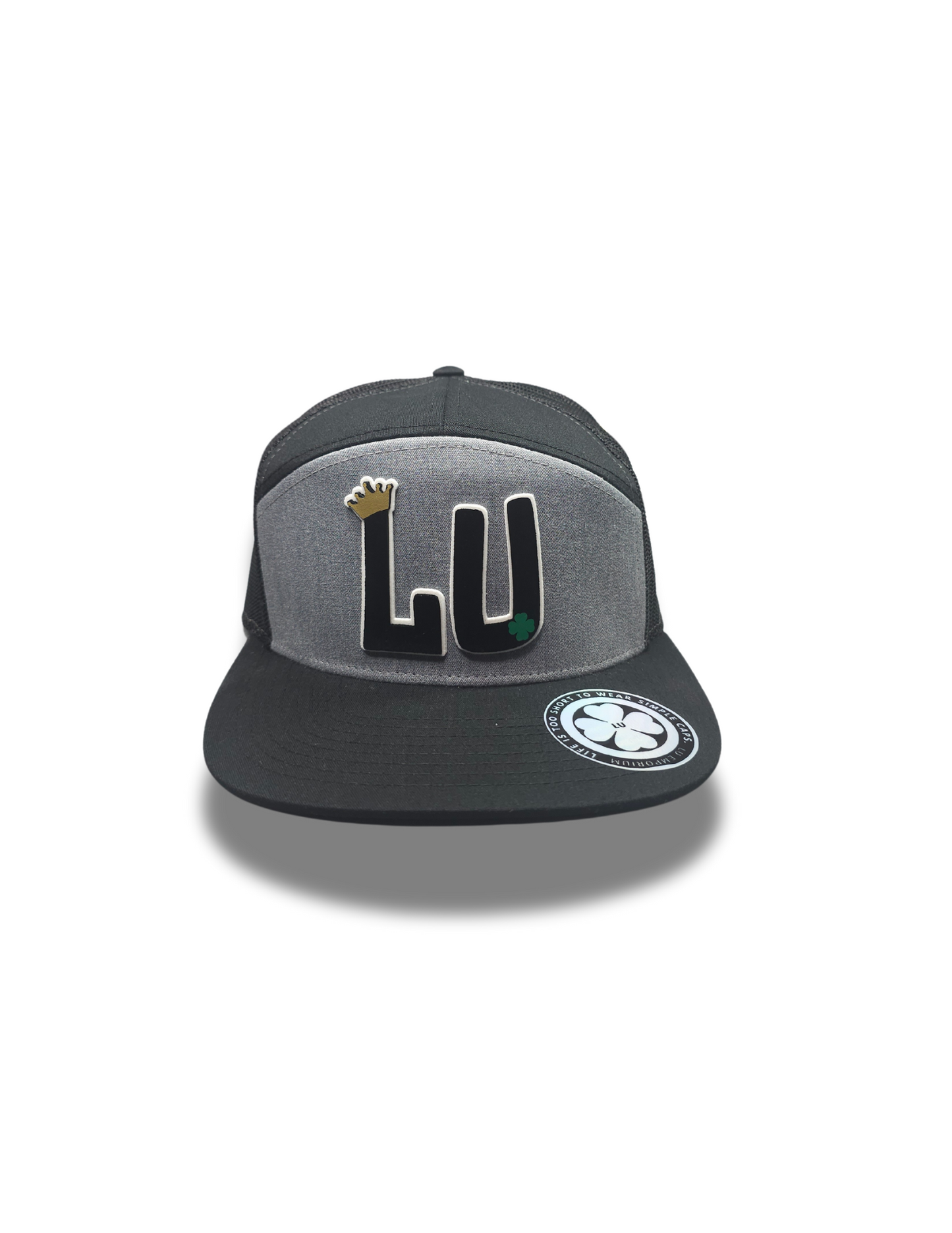 TRUCKER CAP Black gray / mesh LU3d design, Gorra