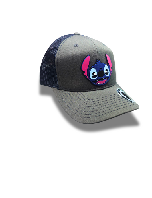 TRUCKER CAP Black/ mesh clover 3d design, Gorra 112