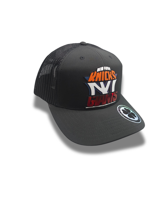 TRUCKER CAP Black/ mesh clover 3d design, Gorra 112