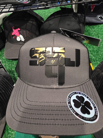 TRUCKER CAP green/   3d design, Gorra 112