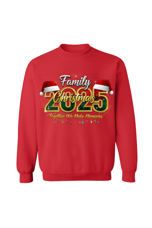 Family Christmas 2025” matching sweaters!