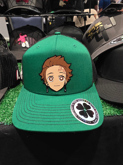 TRUCKER CAP green/  labub 3d design, Gorra 112