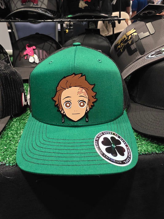 TRUCKER CAP green/  labub 3d design, Gorra 112